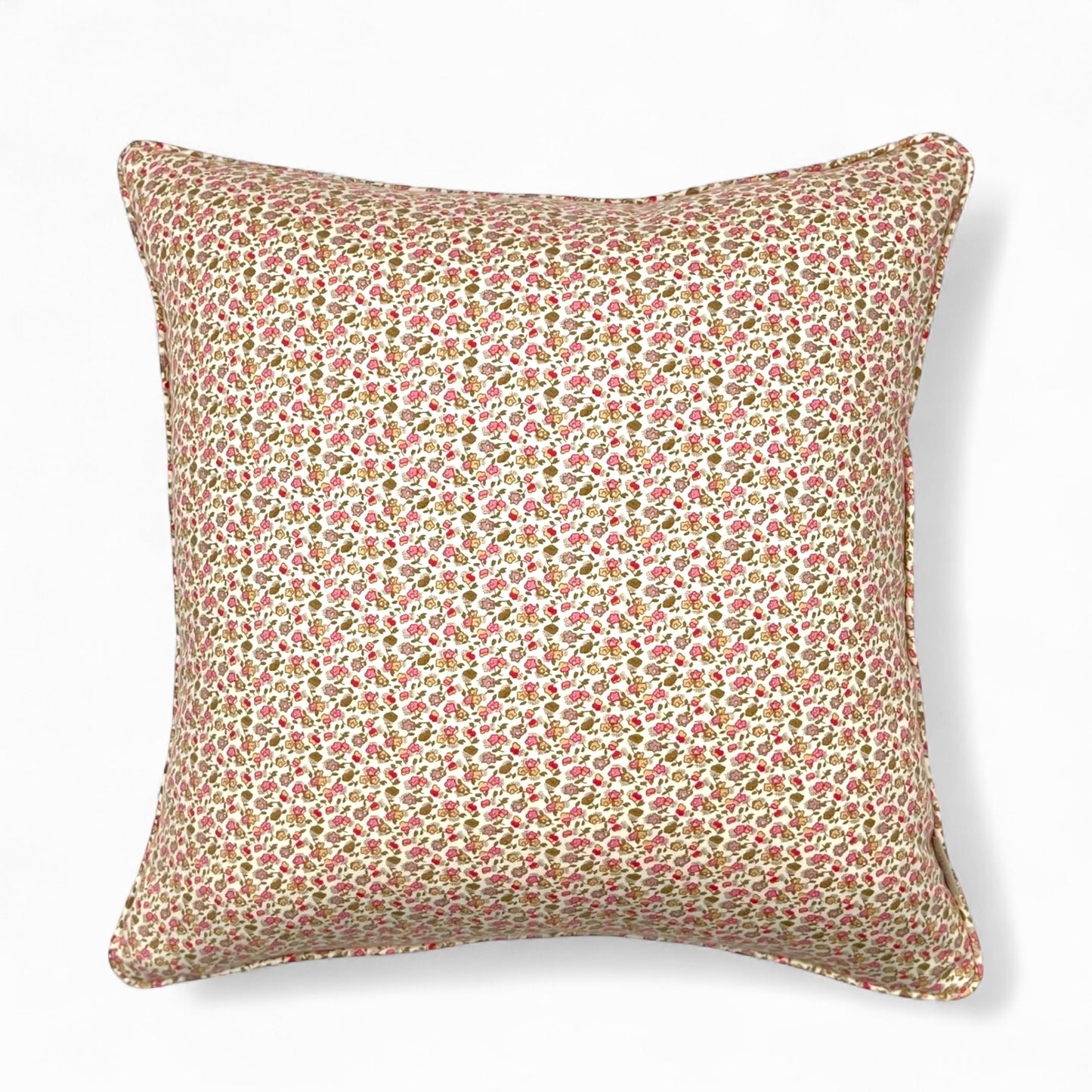 Vintage pink floreal 100% Italian viscose pillow