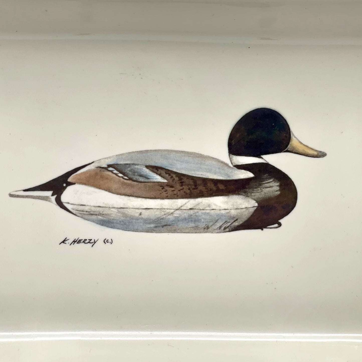 Hand-painted decorative dish
