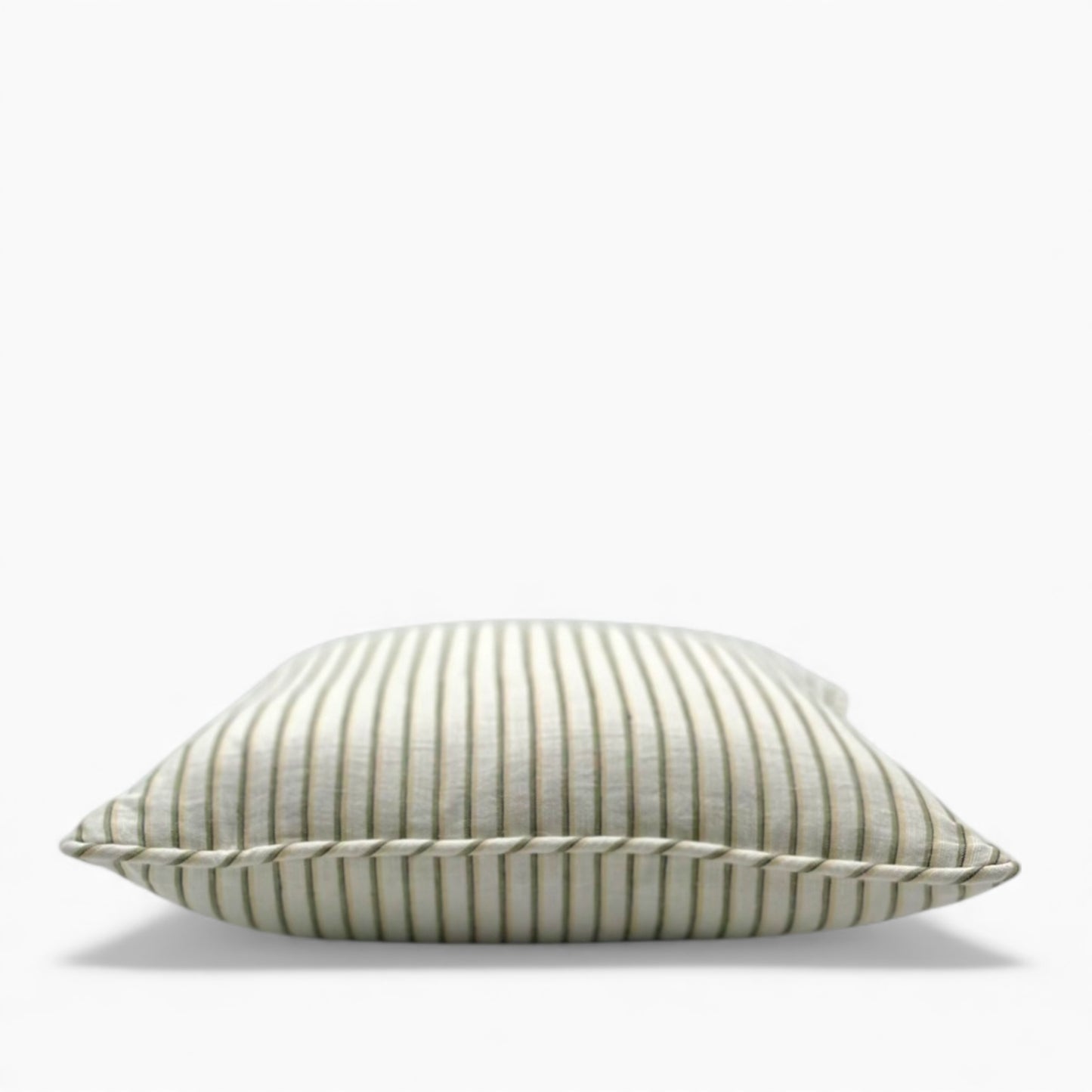 Pillow made with vintage Italian striped linen