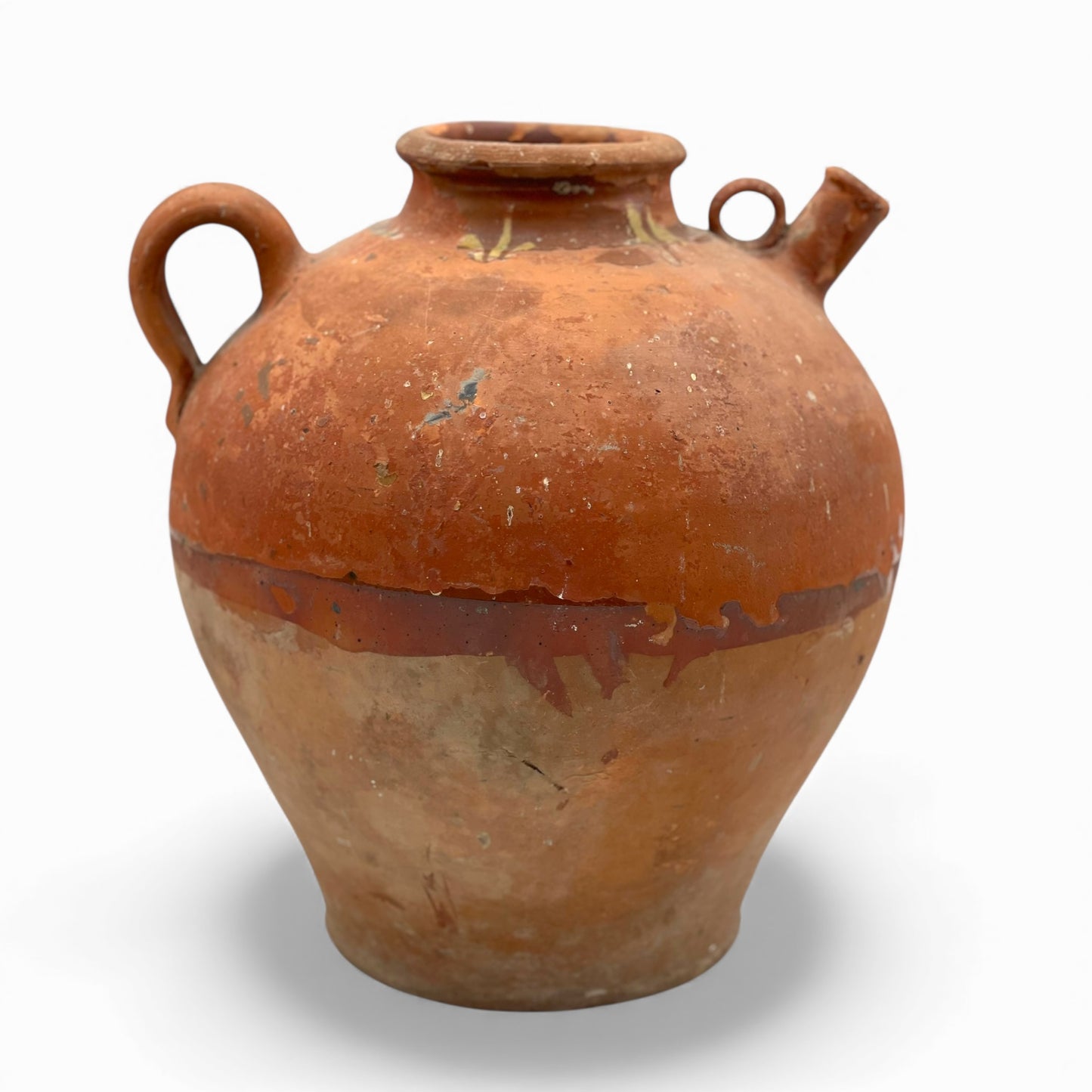 Antique French terracotta jug