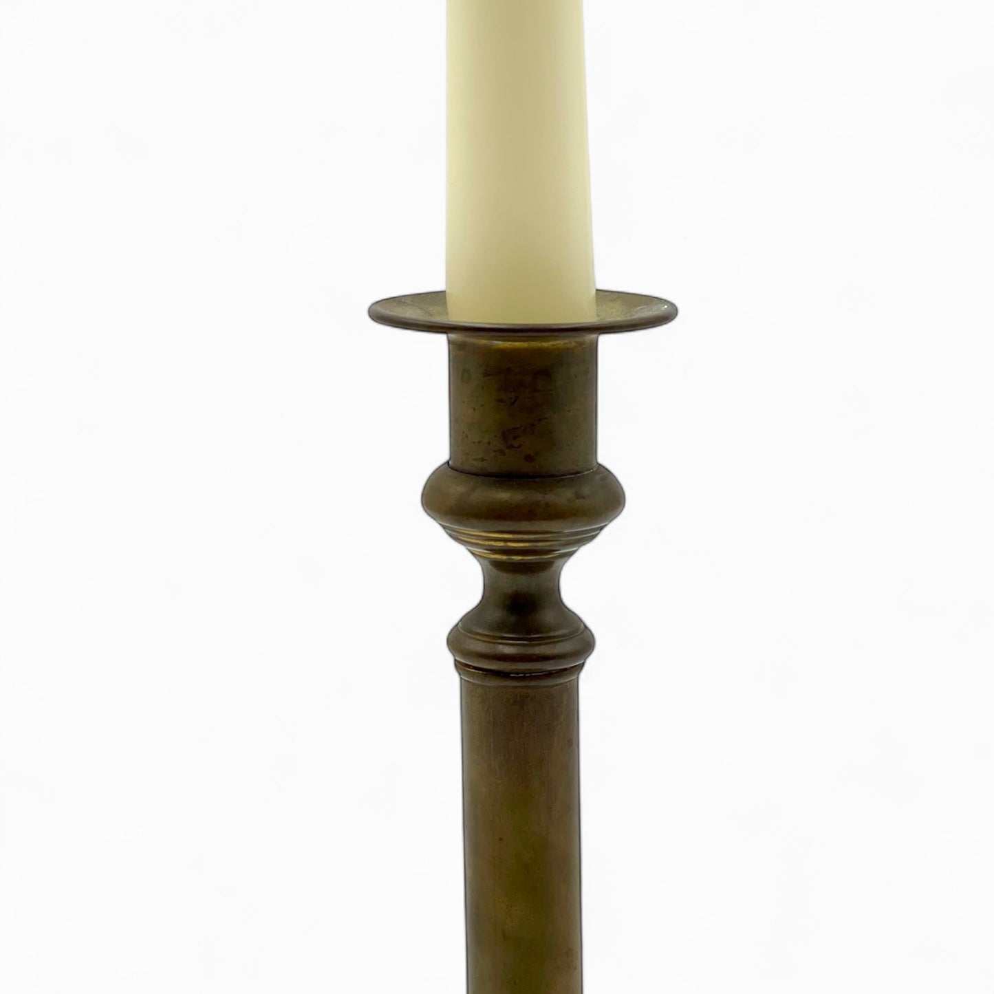 Antique brass candlestick