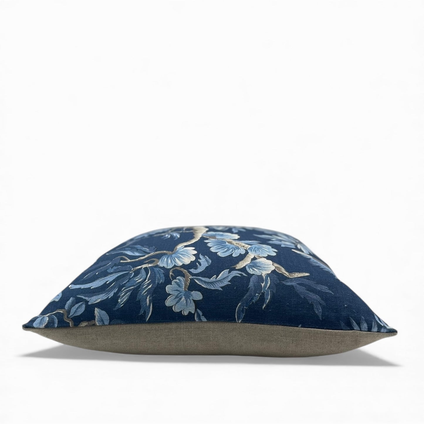 Pillow made with blue Anna French fabric