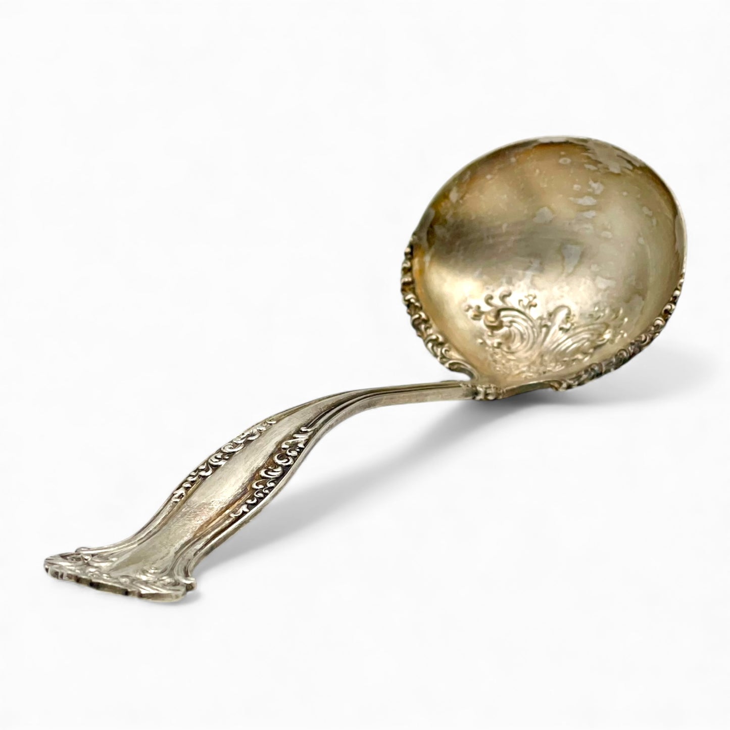 Antique silver-plated gravy ladle
