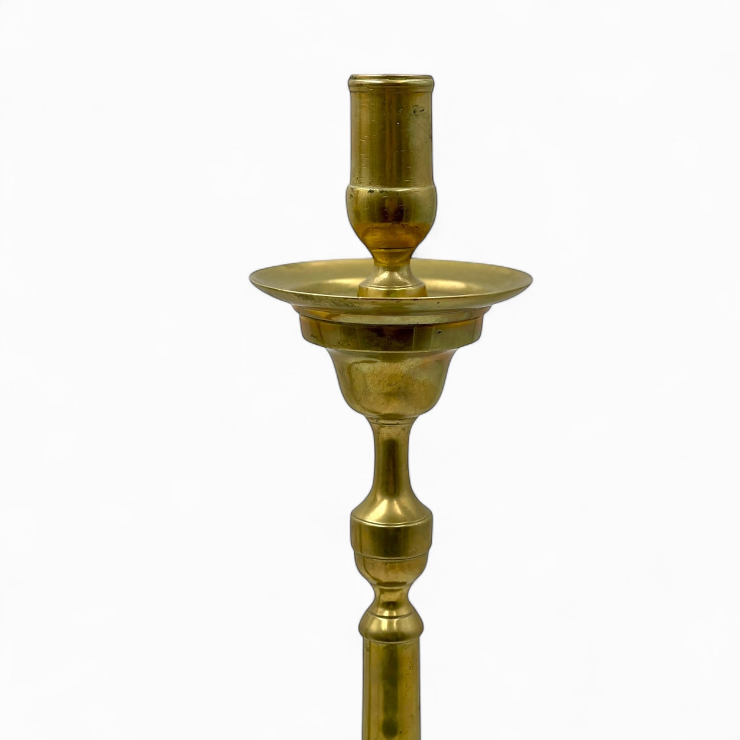 Pair of early 1900’s English brass High candle holder