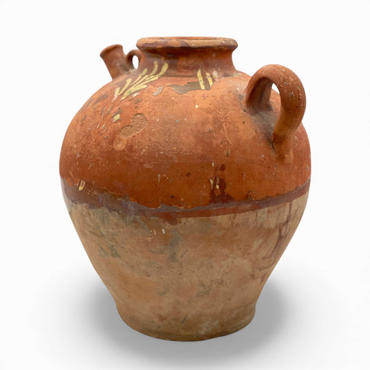 Antique French terracotta jug