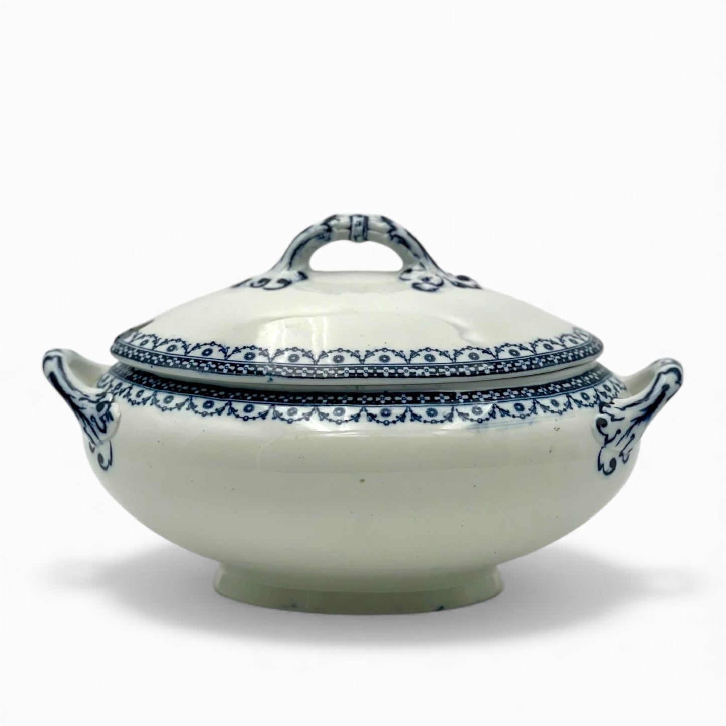 Antique “Flow blue” tureen
