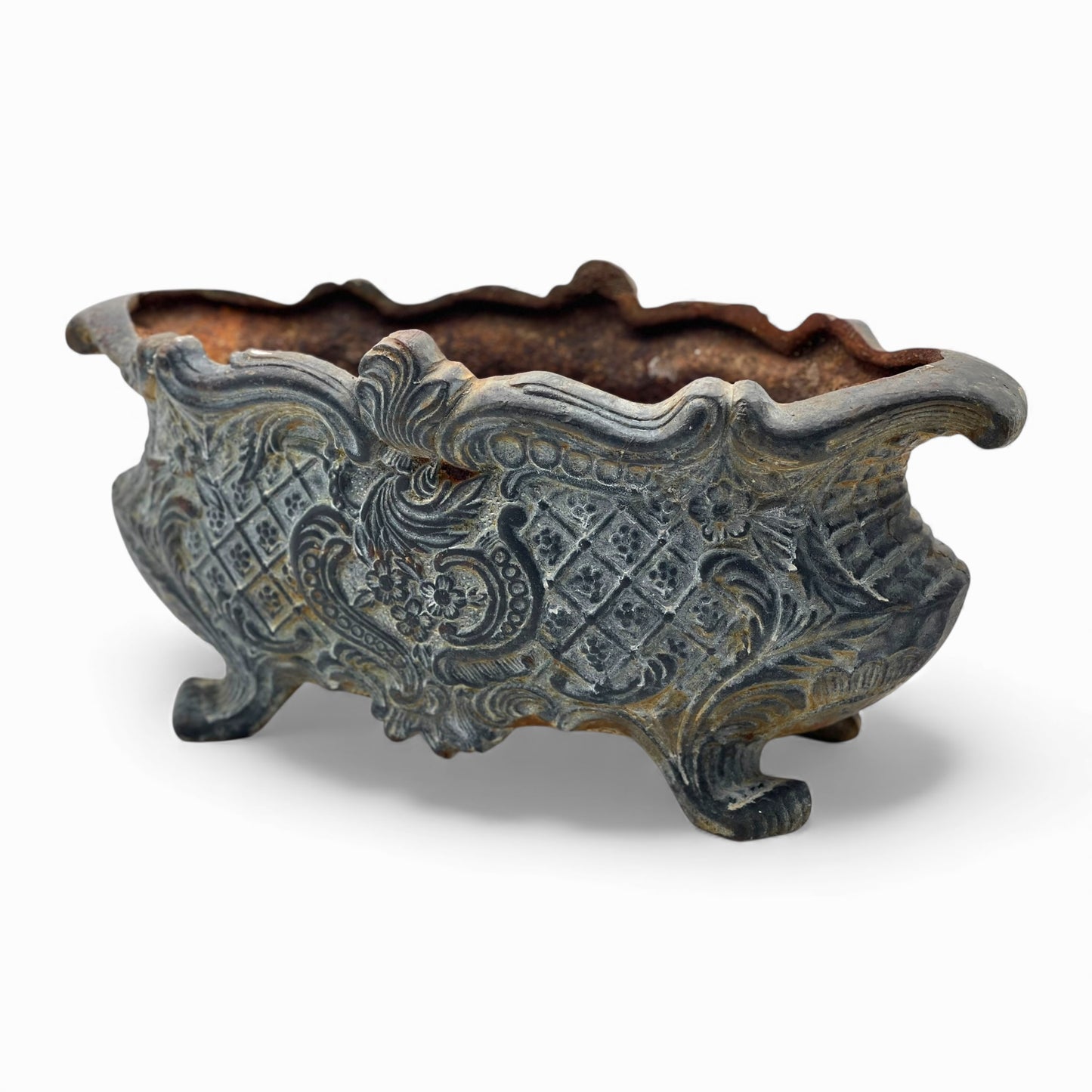 Antique French Large cast iron planter