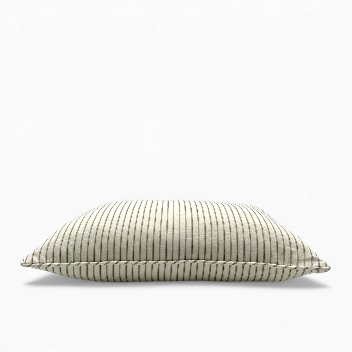 Pillow made with vintage Italian striped linen