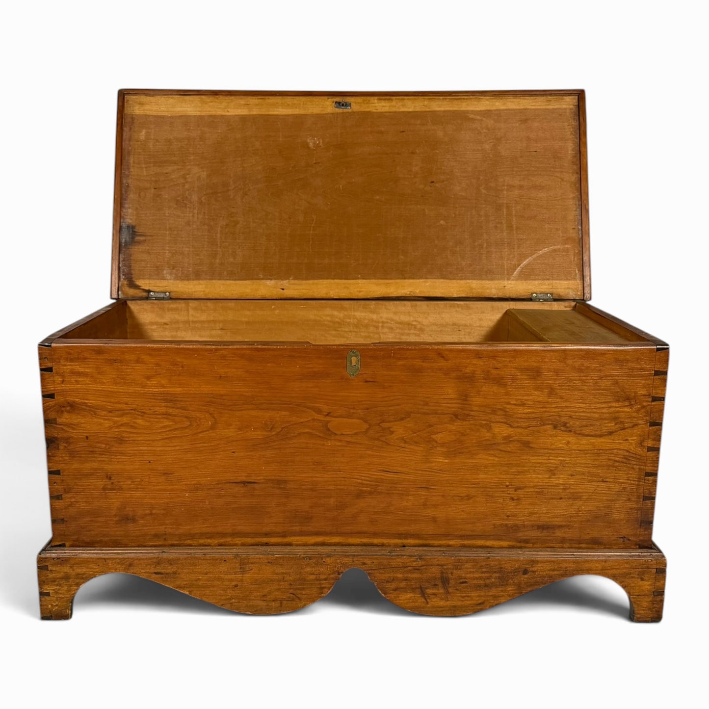 Antique American cherry blanket chest