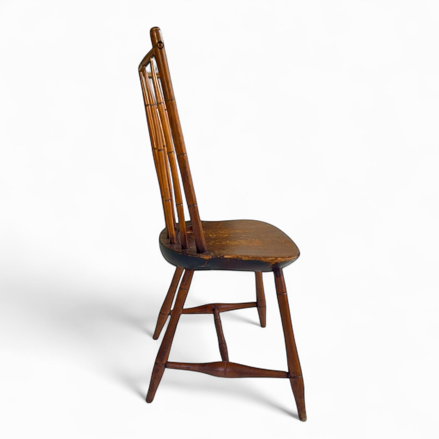 Antique faux bamboo Windsor chair