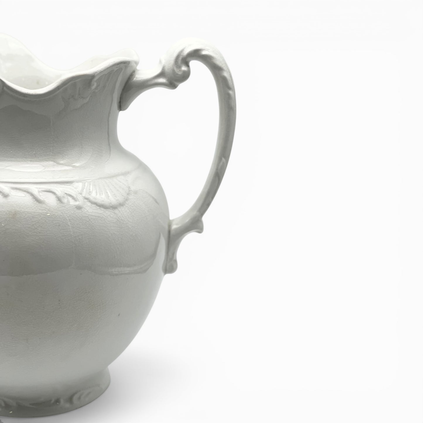 Vintage white ironstone pitcher