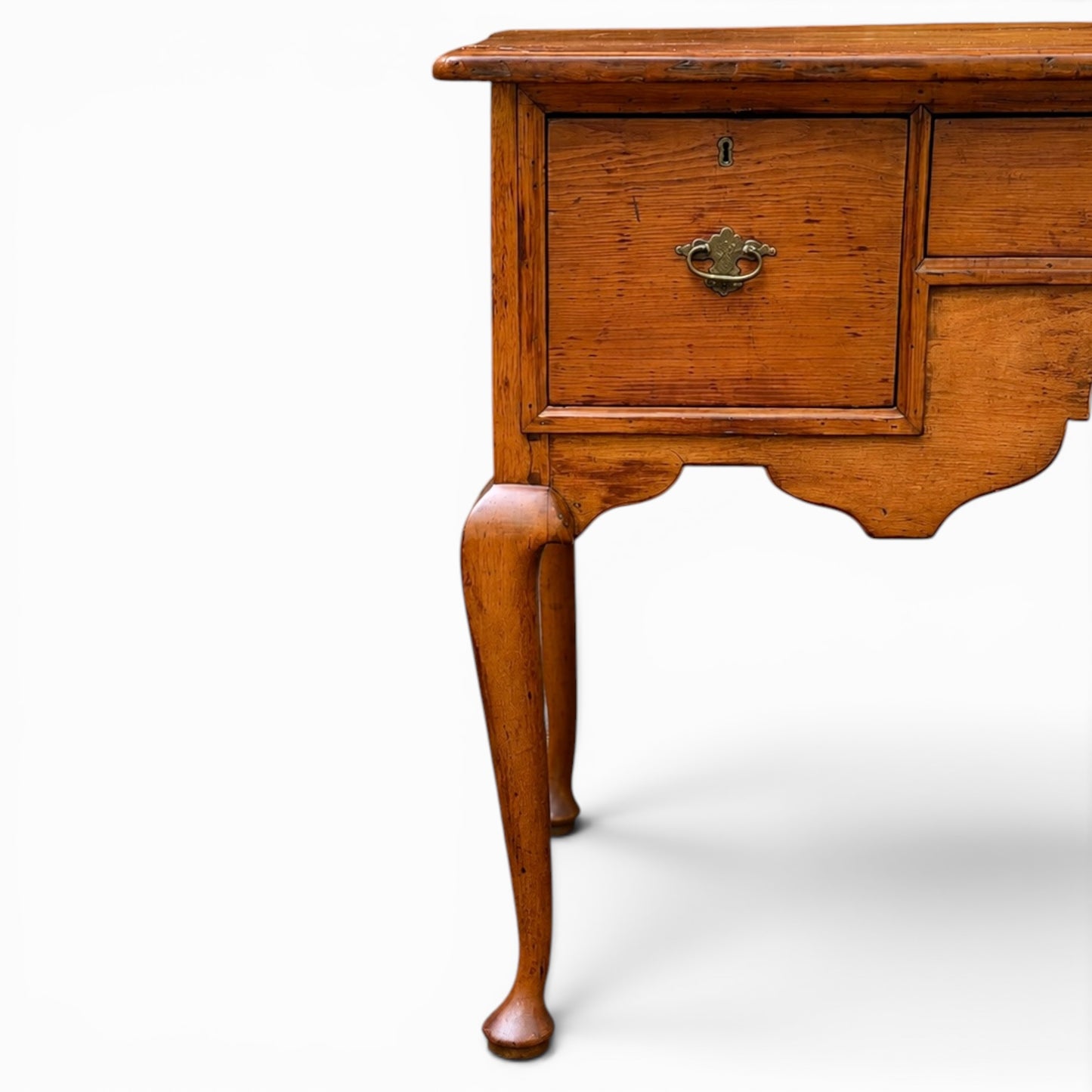 Antique Queen Anne walnut wood Lowboy