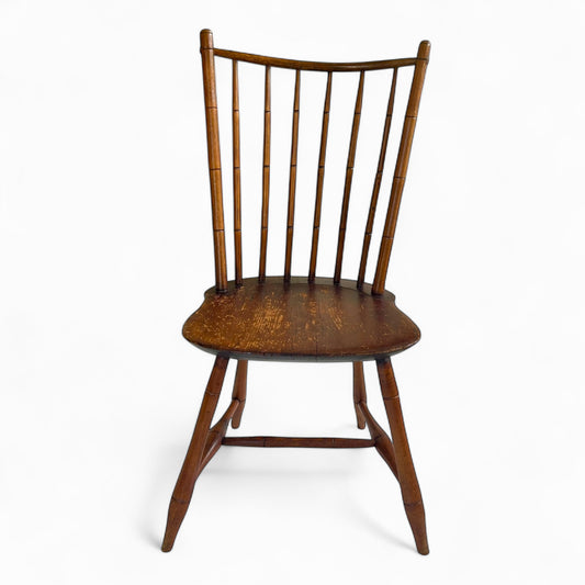 Antique faux bamboo Windsor chair
