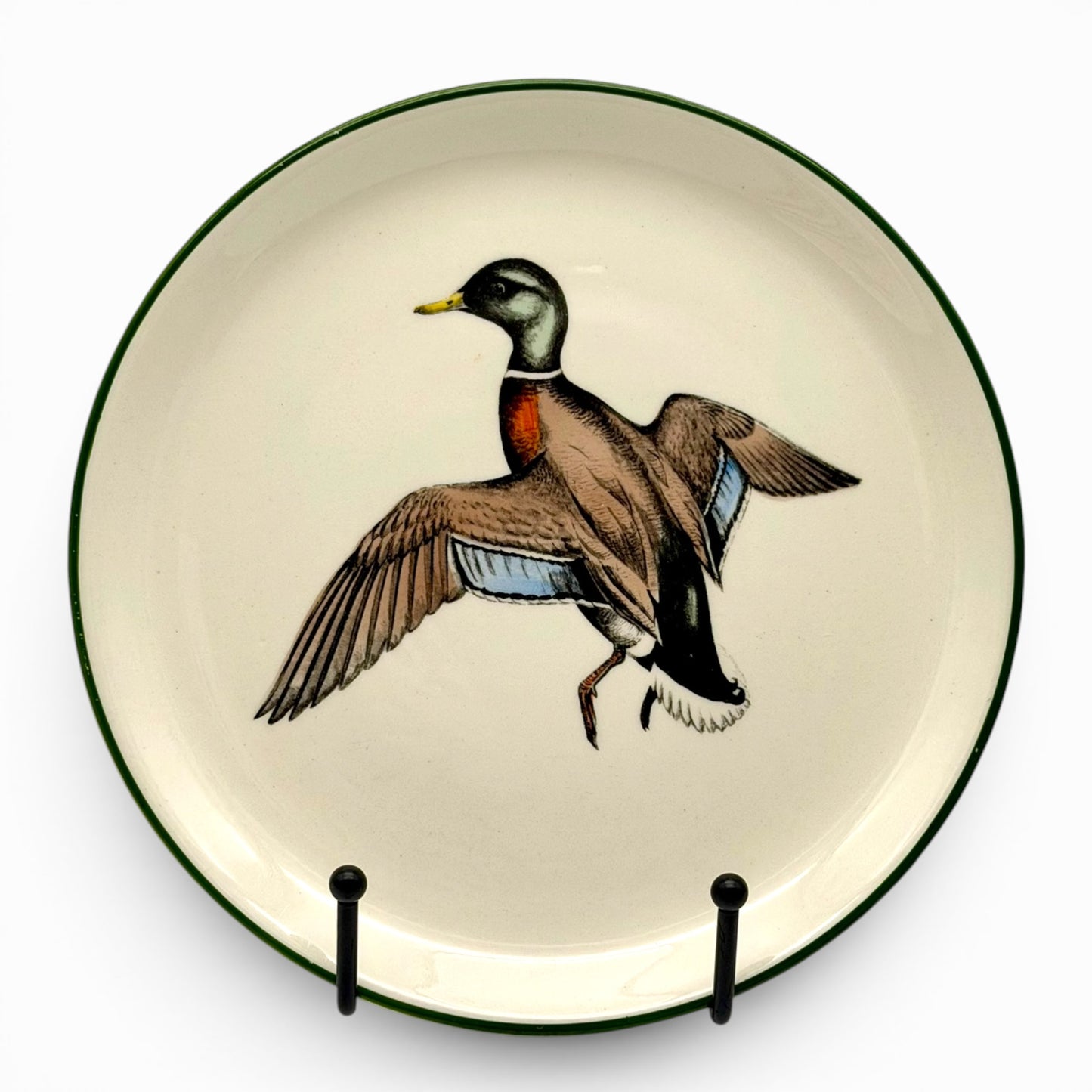 Set of six Delano Studios hand-painted plates