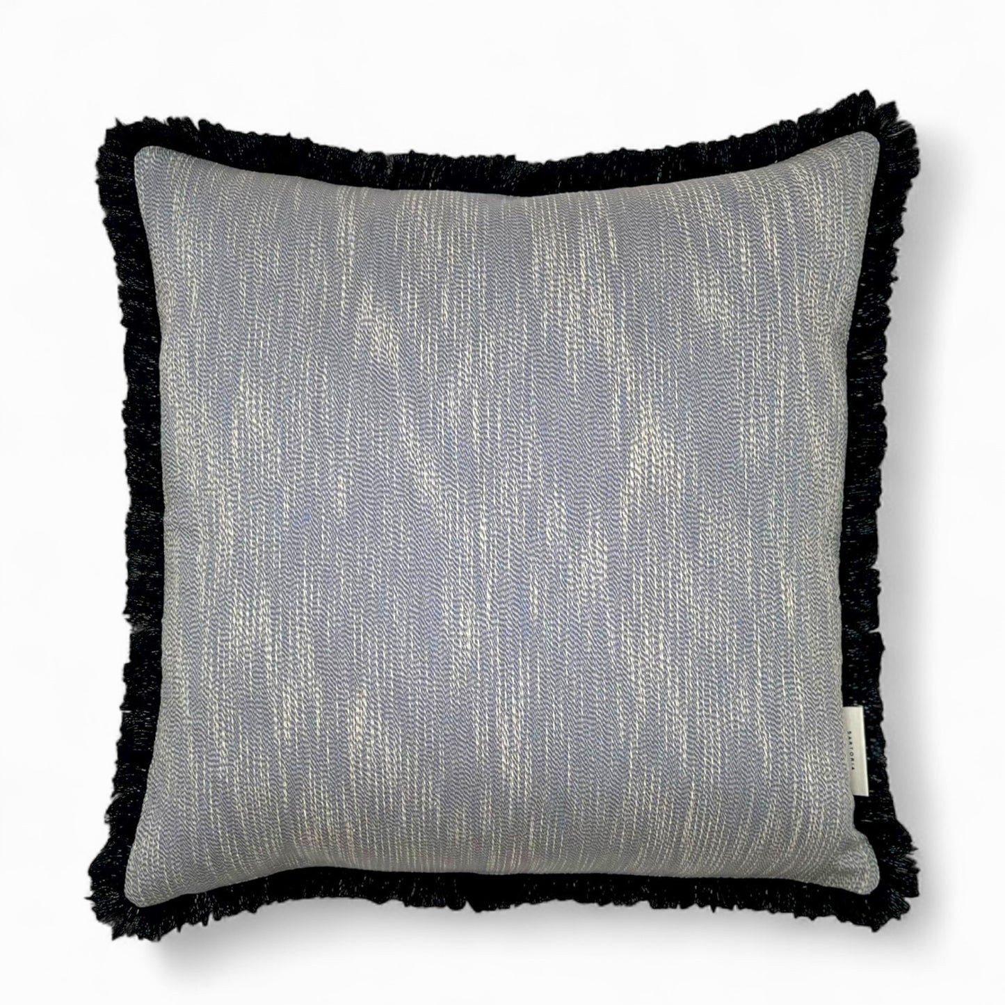 Pillow made with vintage Italian silk and viscose fabric