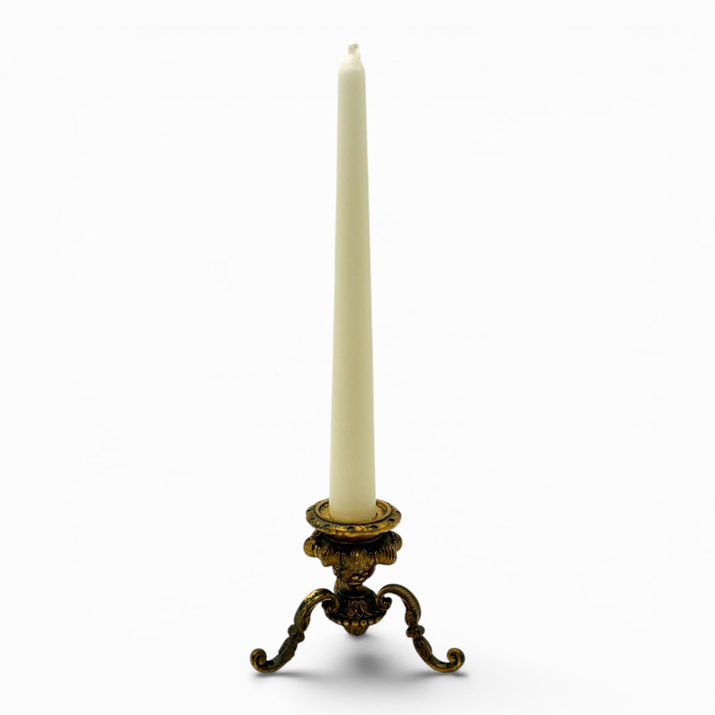 Rare antique brass 3 legs brass candlestick
