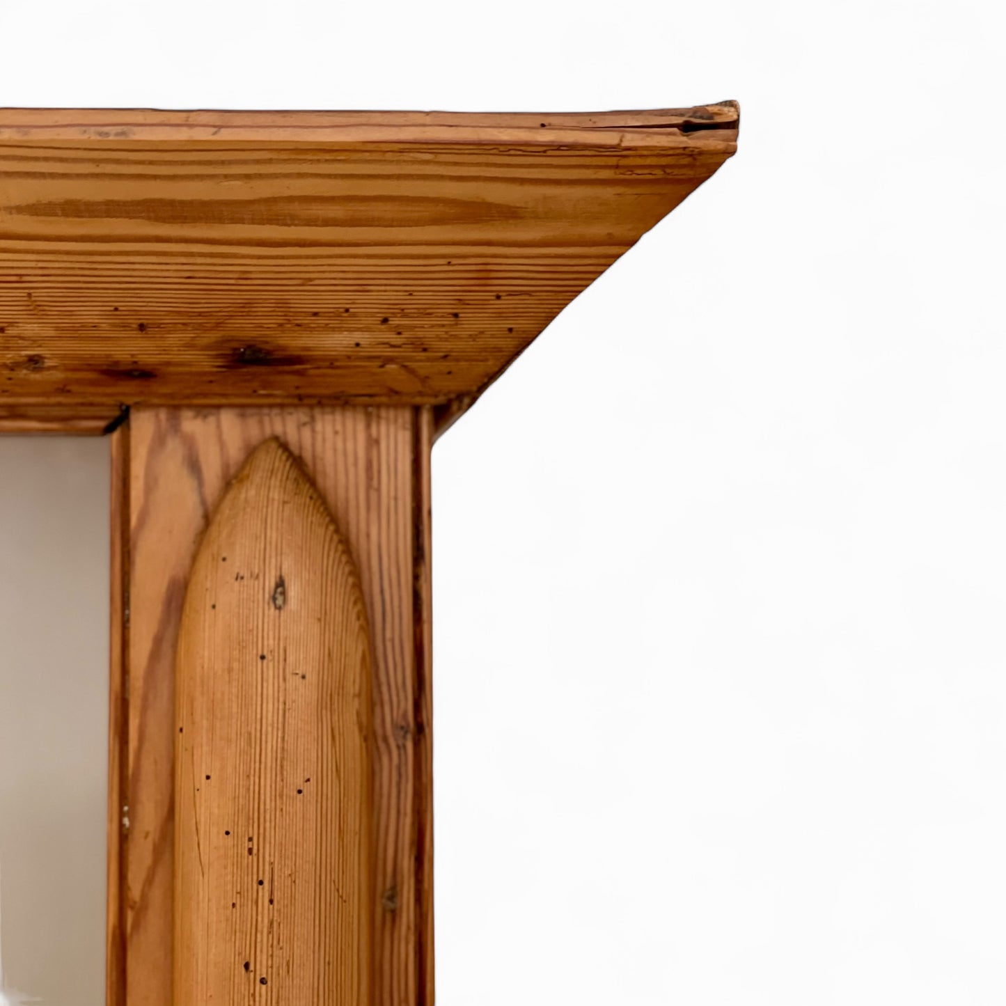 Antique English pine hutch