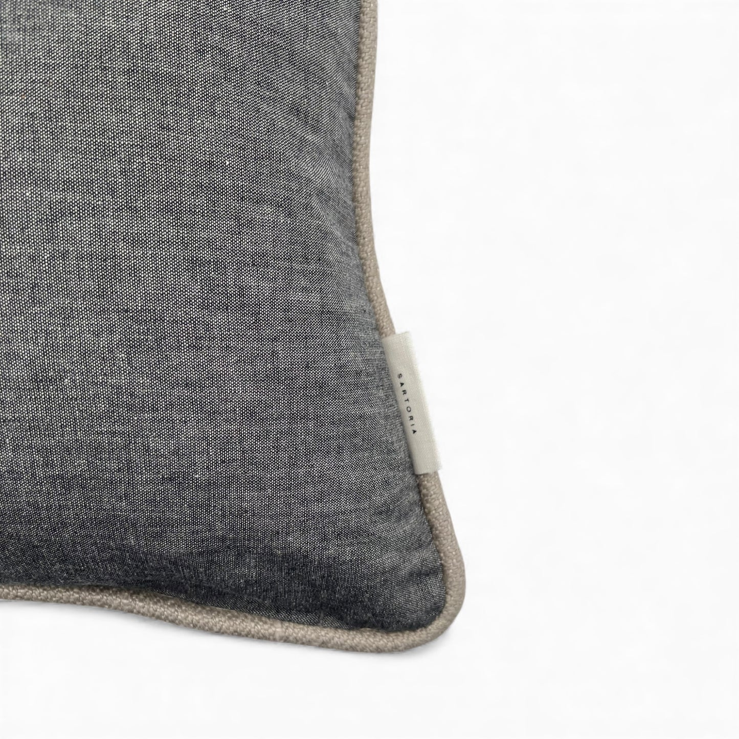 Pillow made with vintage Denim Cotton fabric