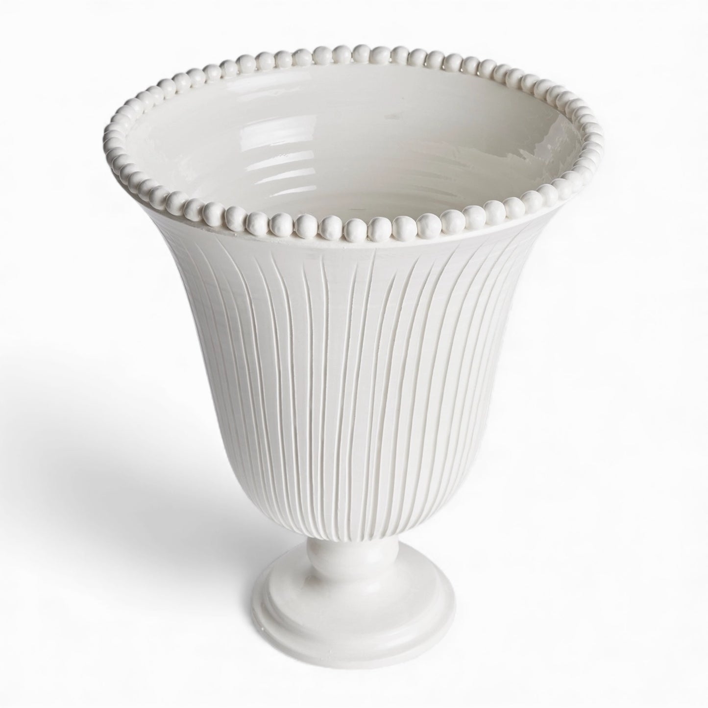 Handmade Italian wide vase