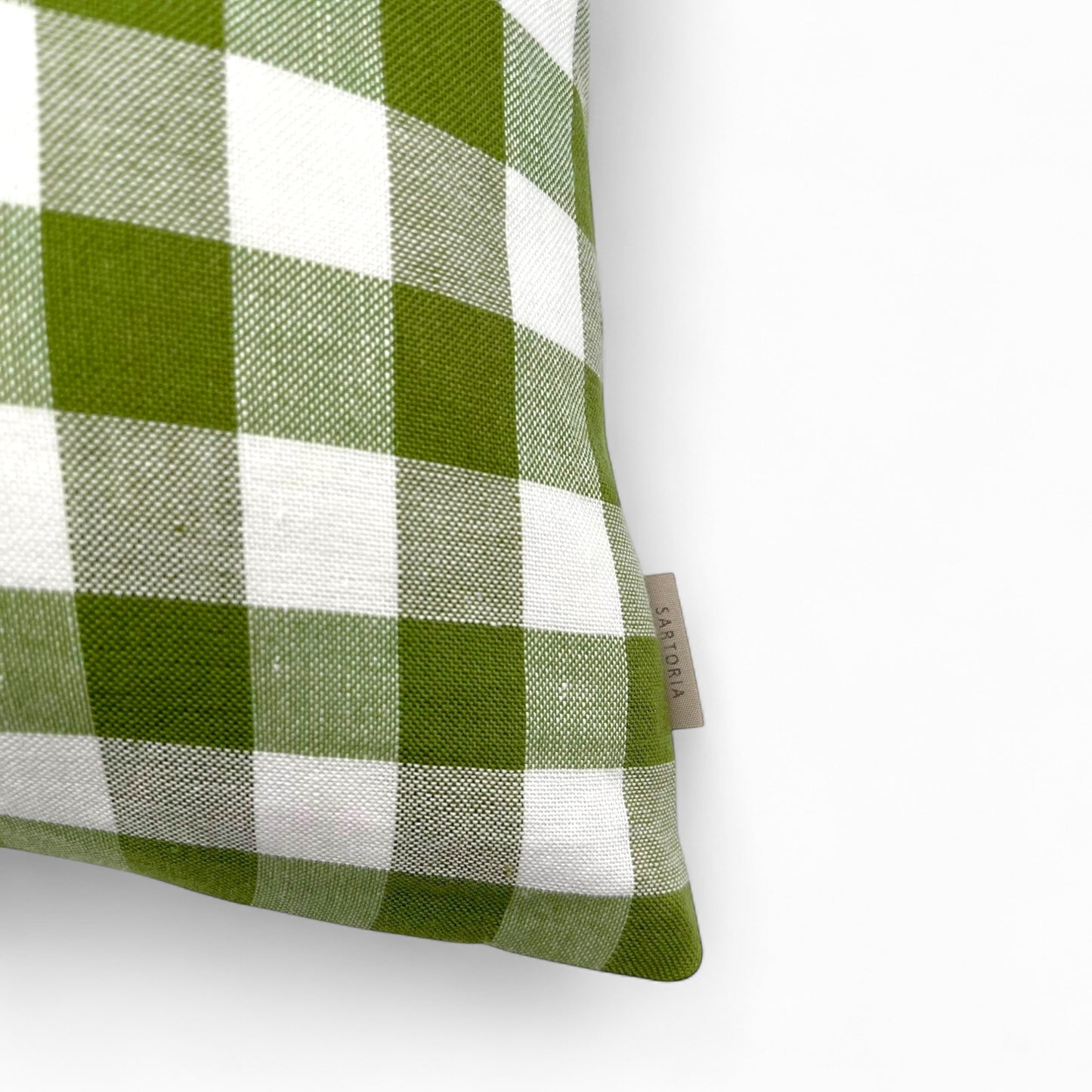 Pillow in vintage Italian green Vichy fabric
by BELLORA