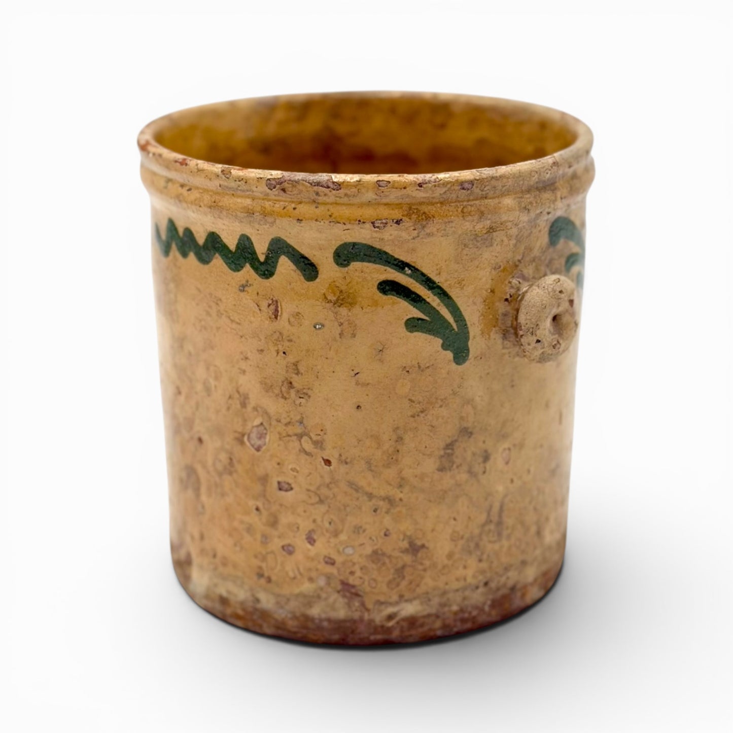 Antique French ceramic preserving pot