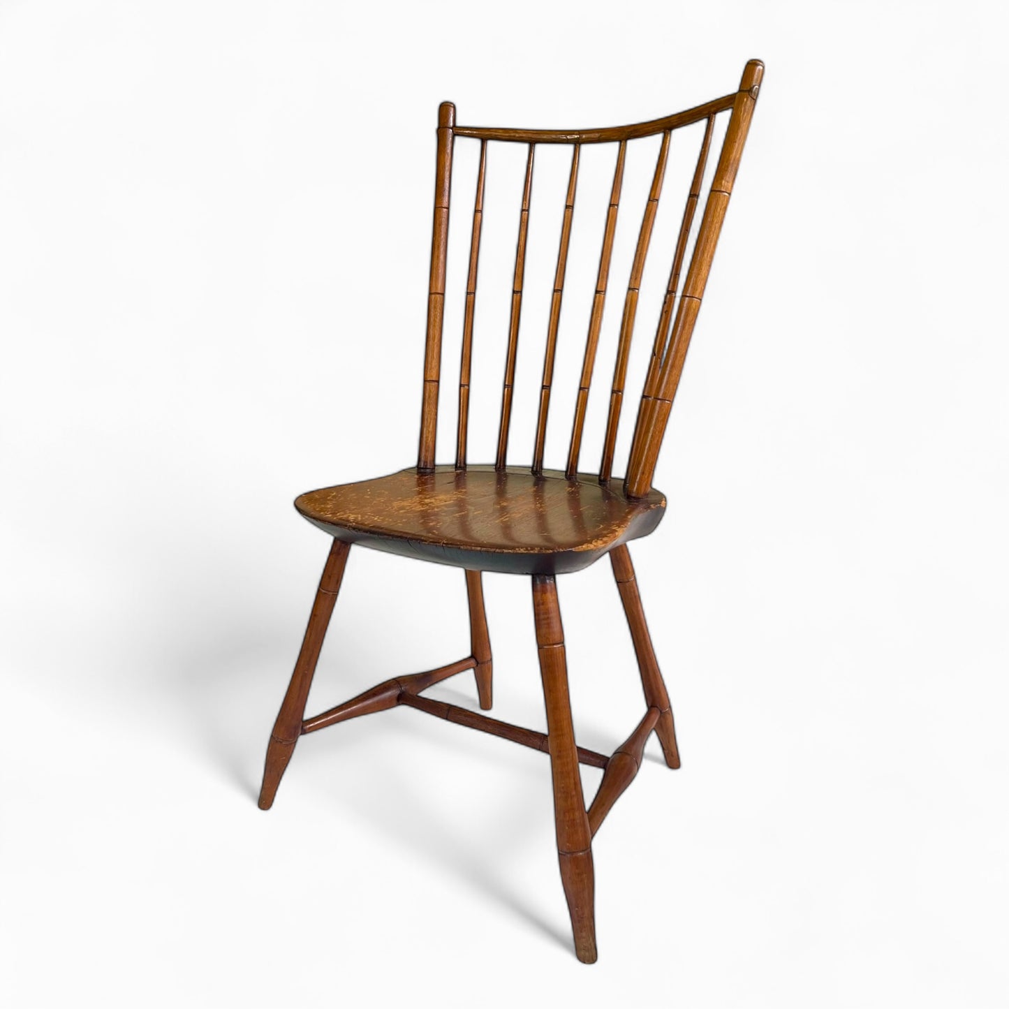 Antique faux bamboo Windsor chair