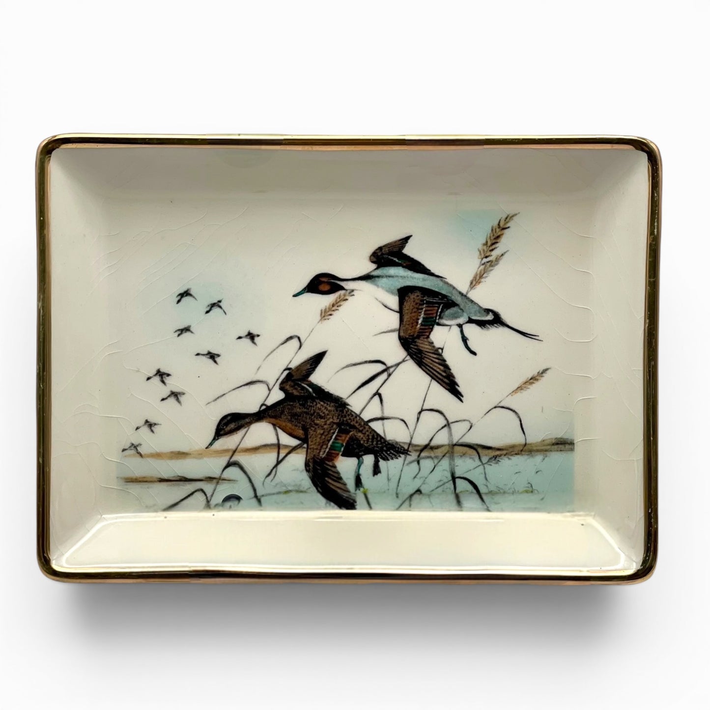 Hand-painted decorative dish