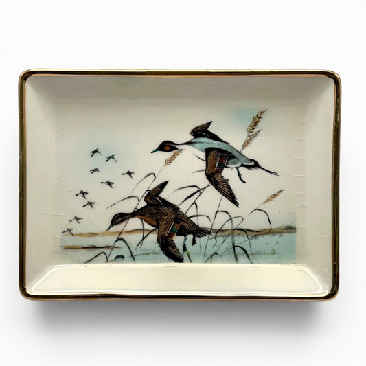 Hand-painted decorative dish