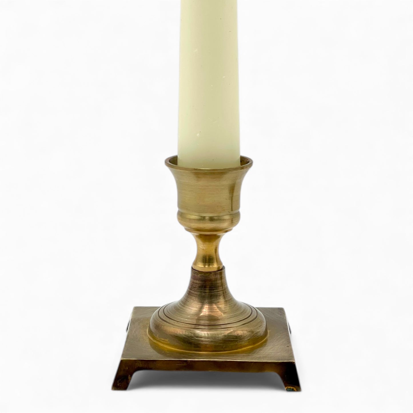 Pair of vintage Japanese brass candlesticks