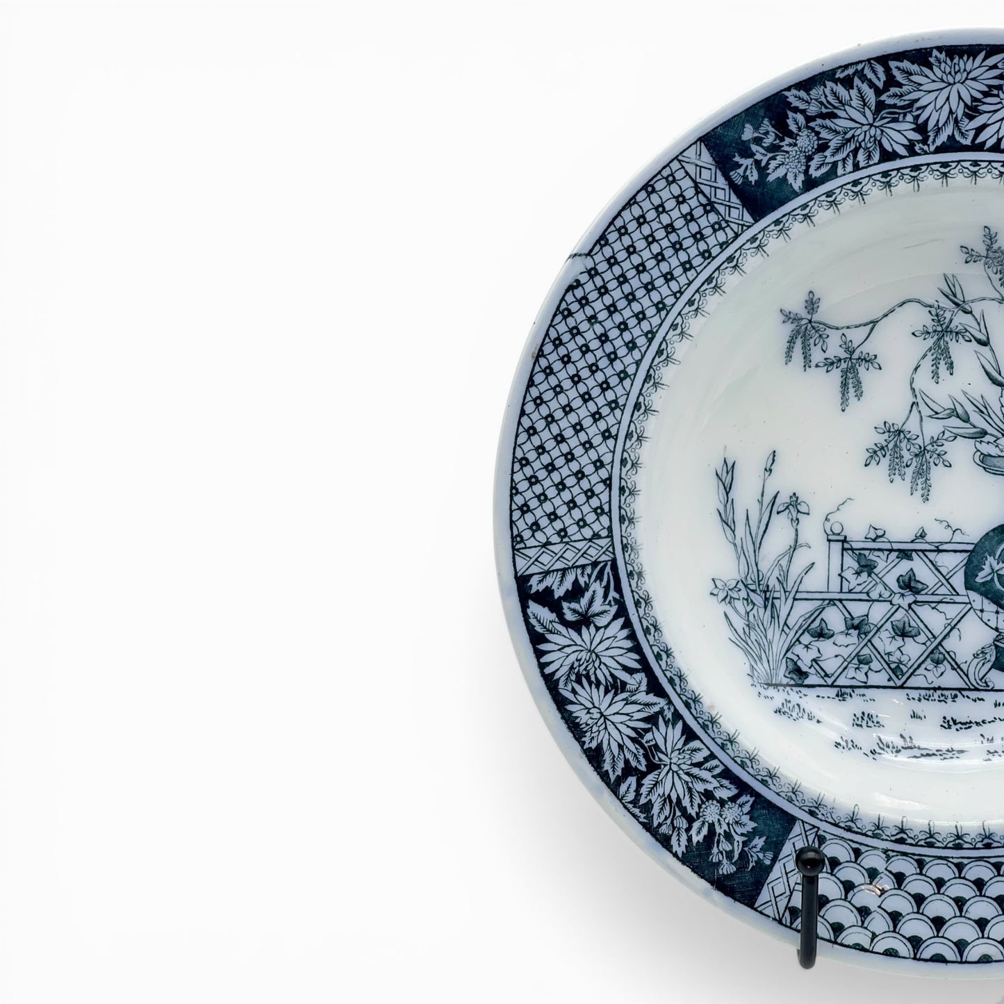 Antique Copeland 'Kew' pattern ceramic plate
