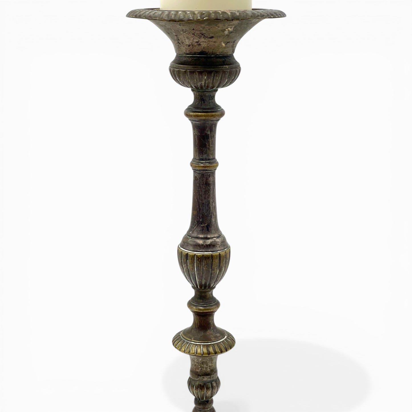 French Louis XV style bronze candle holder