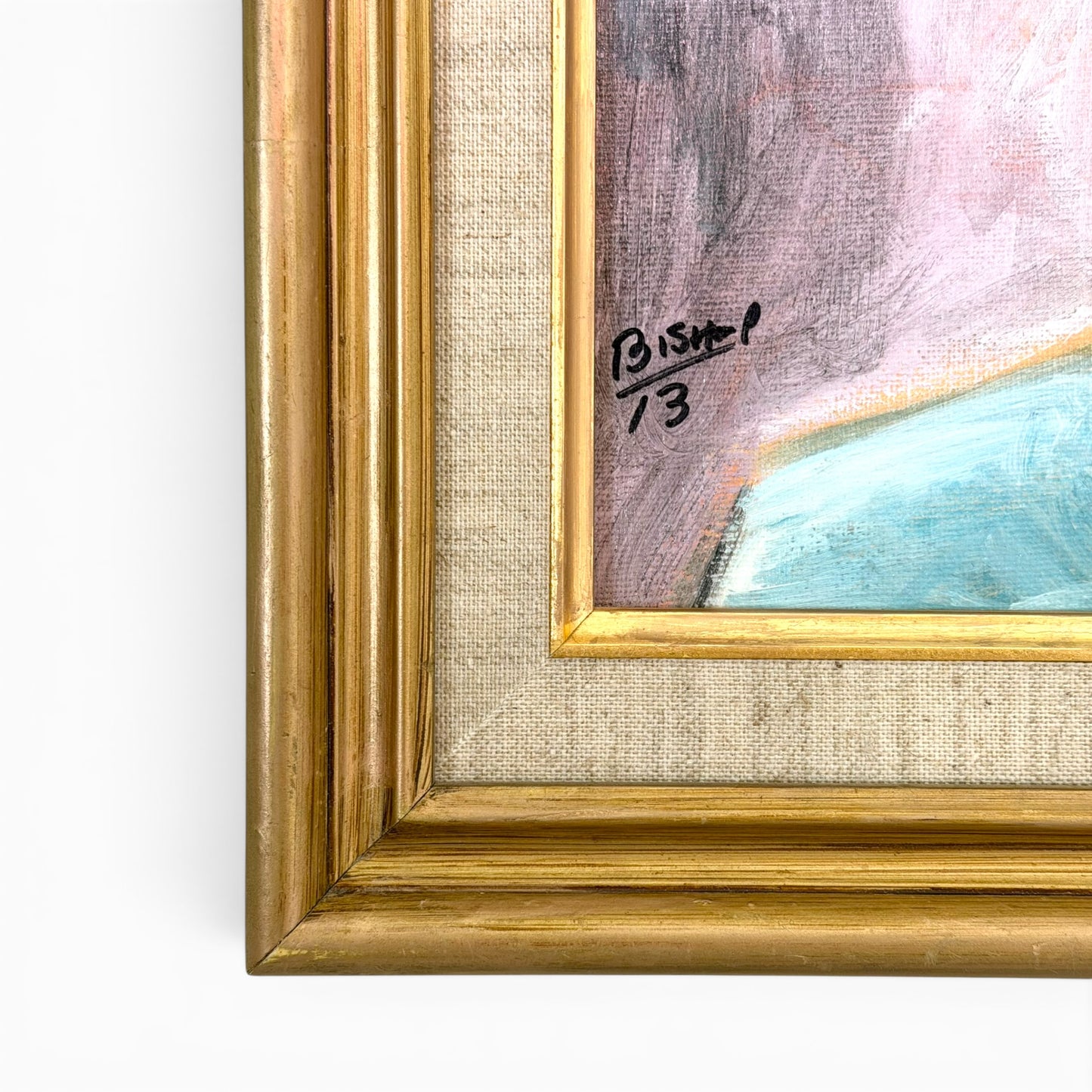 Modernist painting “Seated woman” by Bishop