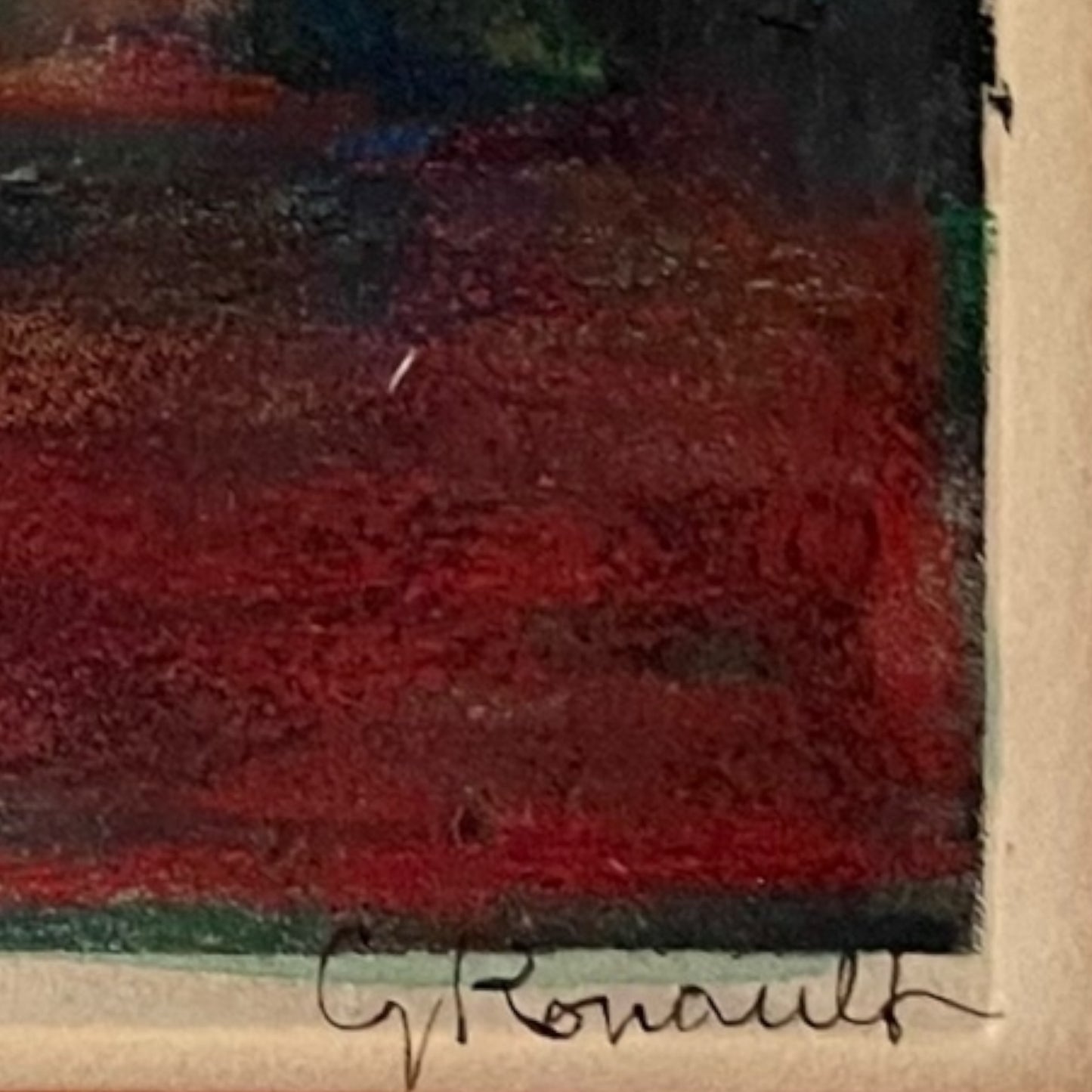 Pastel drawing by Georges Rouault (France)