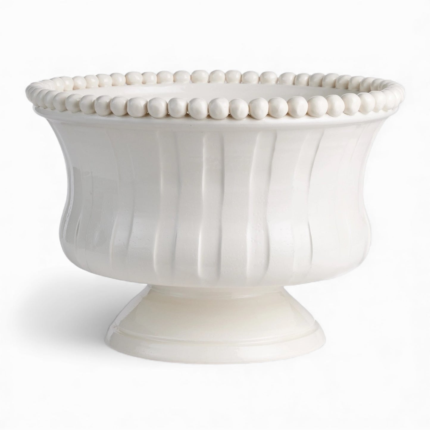 Italian hand made footed bowl