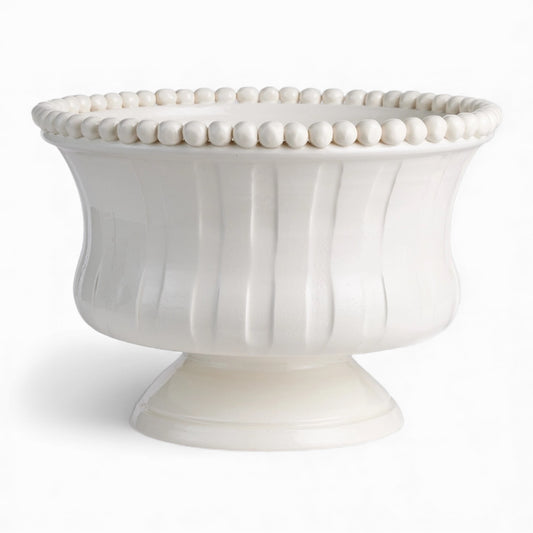 Italian hand made footed bowl